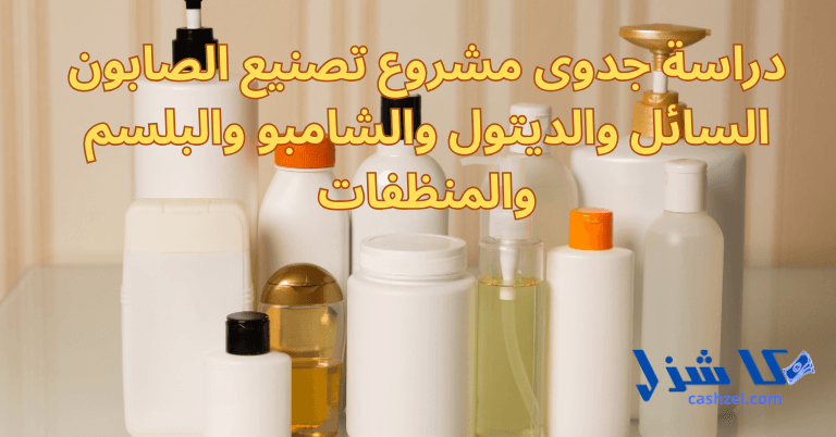 دراسة جدوى مشروع تصنيع الصابون السائل والديتول والشامبو والبلسم والمنظفات 2025- 2 دراسة جدوى مشروع تصنيع الصابون السائل والديتول والشامبو والبلسم والمنظفات