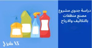 دراسة جدوى مصنع منظفات