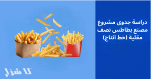 دراسة جدوى مصنع بطاطس نصف مقلية 
